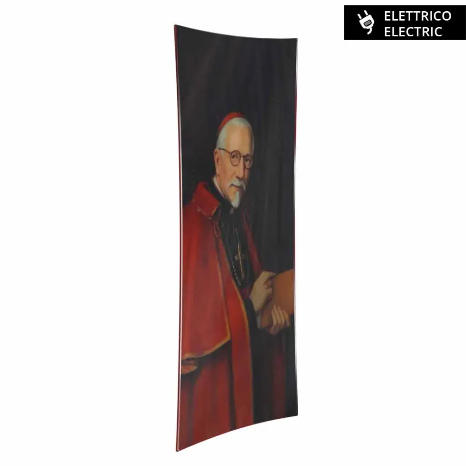 Termoarredo elettrico di design con foto in vetro temperato Barry Viadurini