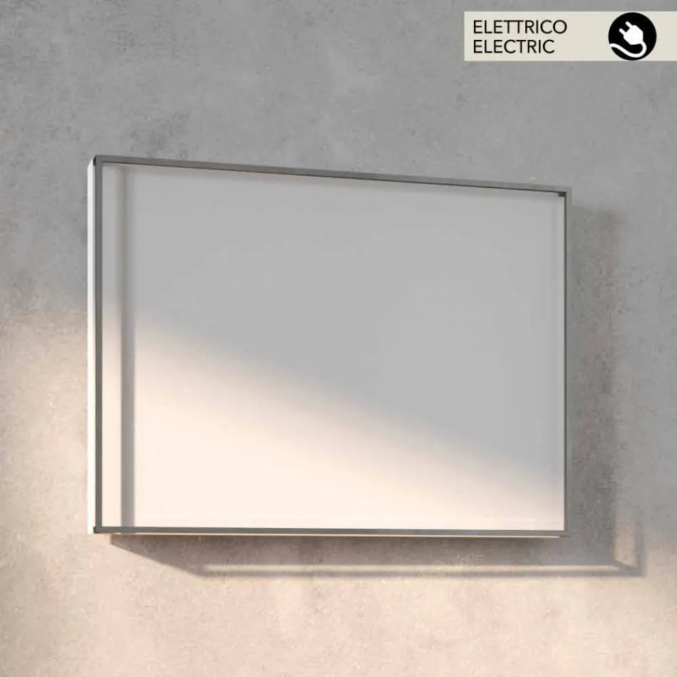 Termoarredo elettrico di design, cover in acciaio, Scirocco H Light Viadurini