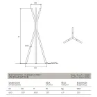 Termoarredo Elettrico Free-Standing in Acciaio con Interruttore a Pedale - Tree Viadurini