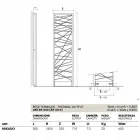 Termoarredo elettrico in acciaio,stile metropolitano Mikado Scirocco H Viadurini