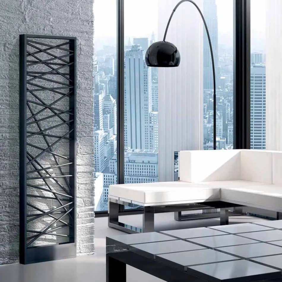 Termoarredo elettrico in acciaio,stile metropolitano Mikado Scirocco H Viadurini