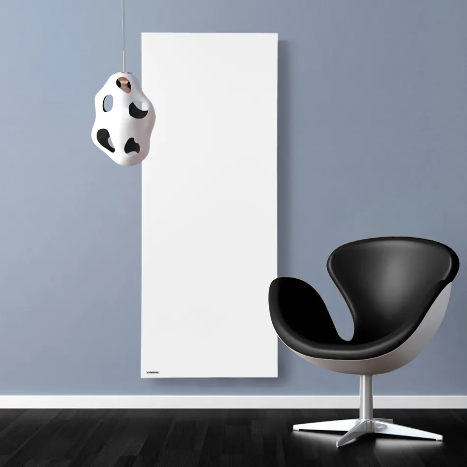 Termoarredo Elettrico in Polvere di Marmo Italiano Liscio Fino 1200W - Linee Viadurini