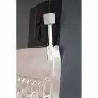 Termoarredo elettrico in vetro temperato, finitura in pietra Jonny Viadurini