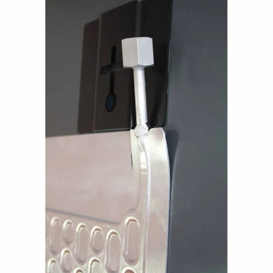 Termoarredo elettrico in vetro temperato, finitura in pietra Jonny Viadurini