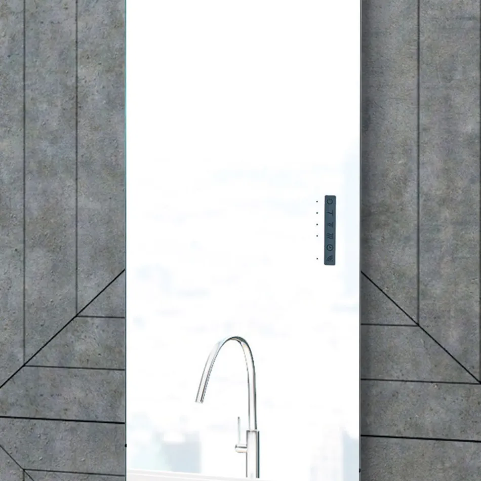Termoarredo Elettrico Realizzato in Vetro e Alluminio Made in Italy - Glassa Viadurini
