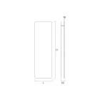 Termoarredo Elettrico Realizzato in Vetro e Alluminio Made in Italy - Glassa Viadurini