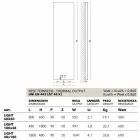 Termoarredo elettrico verticale con cover in acciaio Scirocco H Light Viadurini