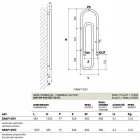 Termoarredo Graffe idraulico, design moderno, made in Italy Scirocco H Viadurini