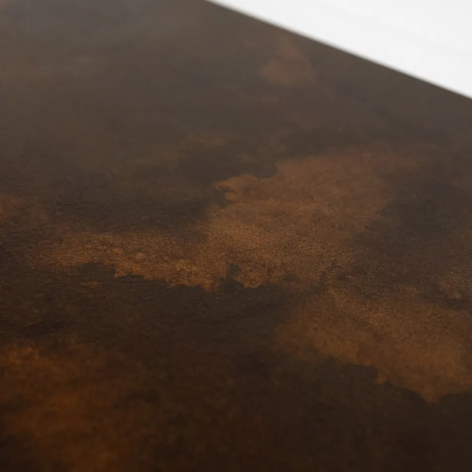 Termoarredo Ibrido Finitura Corten in Polvere di Marmo Italiano - Linee Viadurini
