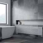 Termoarredo Idraulico con Doppia Serie di Elementi Orizzontali Made in Italy - Strega Viadurini