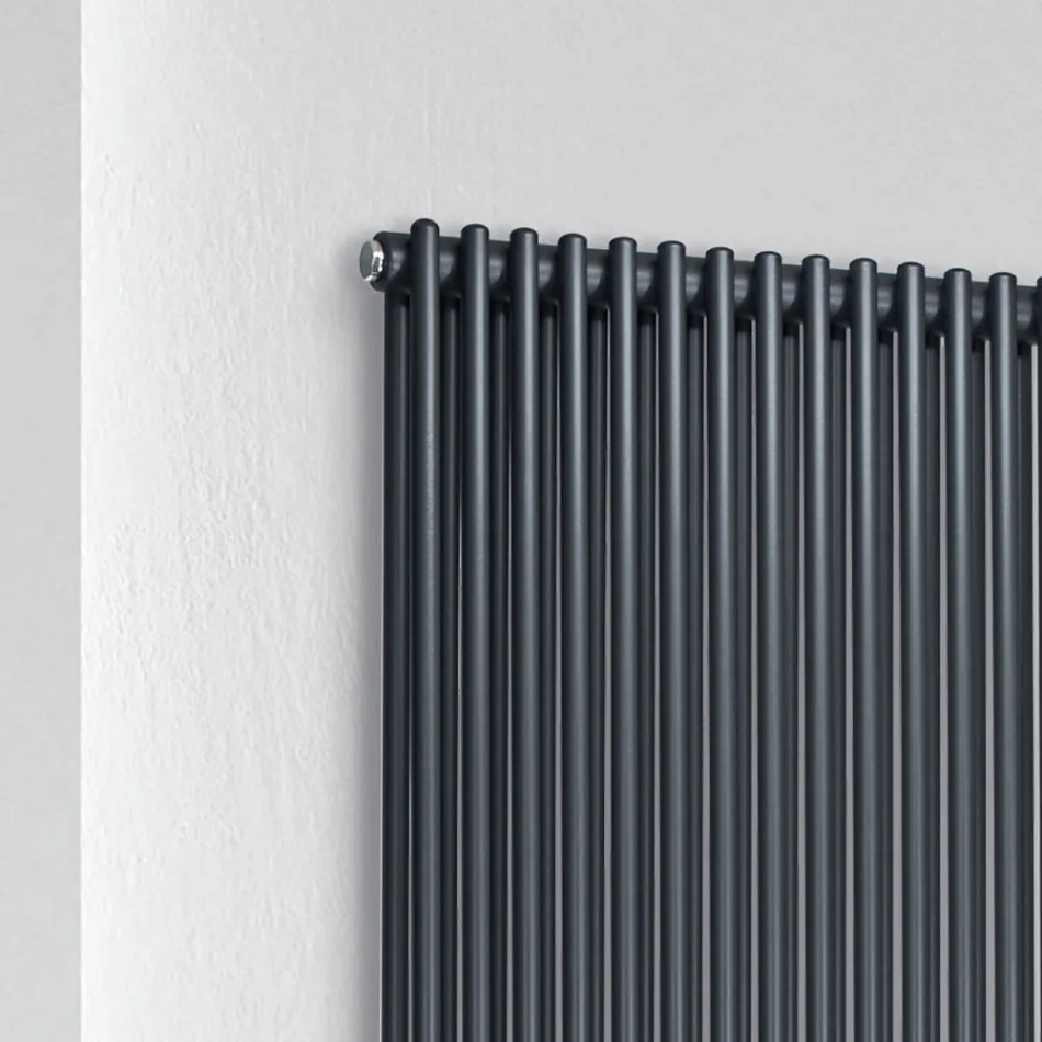 Termoarredo Idraulico con Doppia Serie di Elementi Verticali Made in Italy - Pasticcio Viadurini