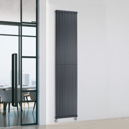 Termoarredo Idraulico con Doppia Serie di Elementi Verticali Made in Italy - Pasticcio Viadurini