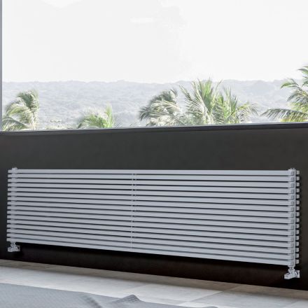 Termoarredo Idraulico con Elementi a Sezione Doppia Quadrata Made in Italy - Lampone Viadurini
