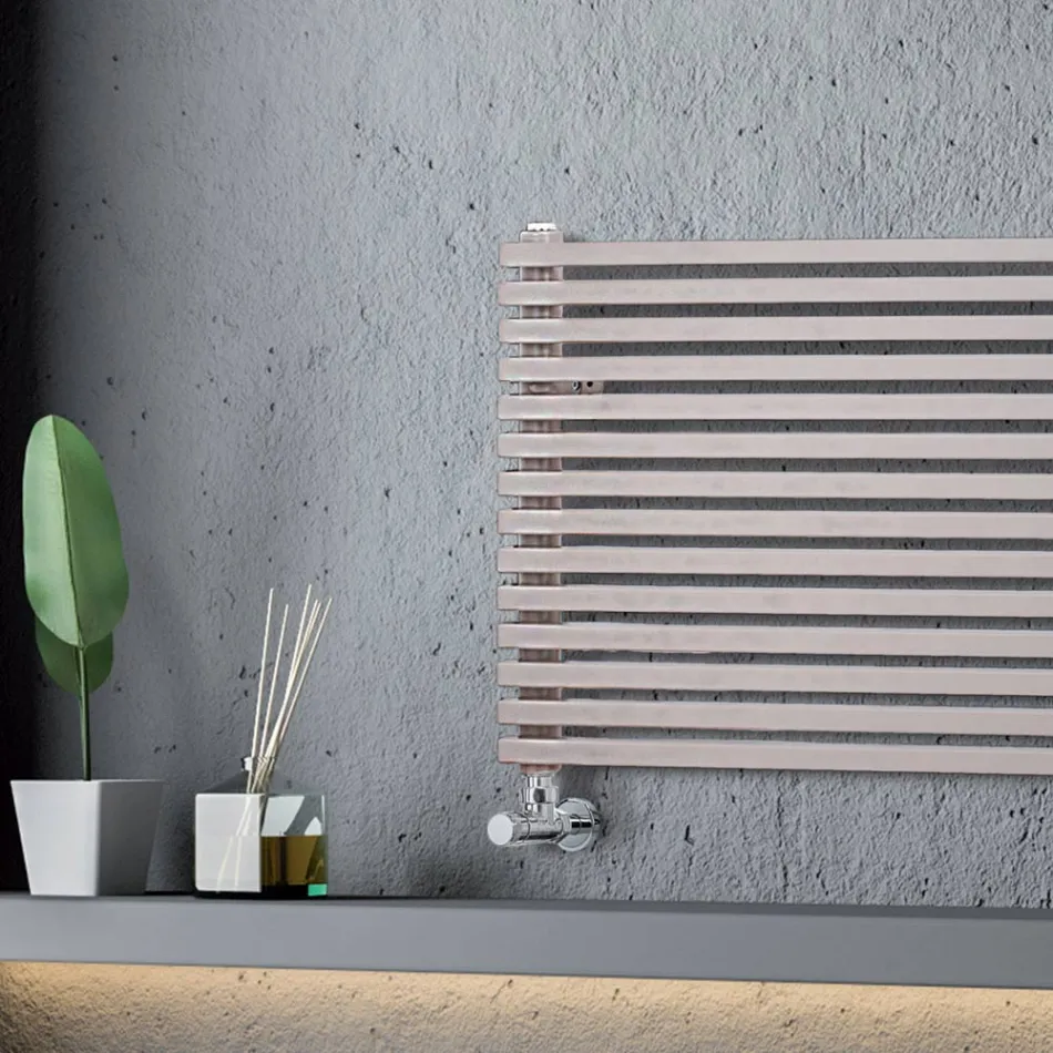 Termoarredo Idraulico con Elementi a Sezione Singola Quadrata Made in Italy - Torrone Viadurini