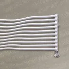 Termoarredo Idraulico con Elementi Orizzontali Curvati Made in Italy - Zucchero Viadurini