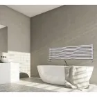 Termoarredo Idraulico con Elementi Orizzontali Curvati Made in Italy - Zucchero Viadurini