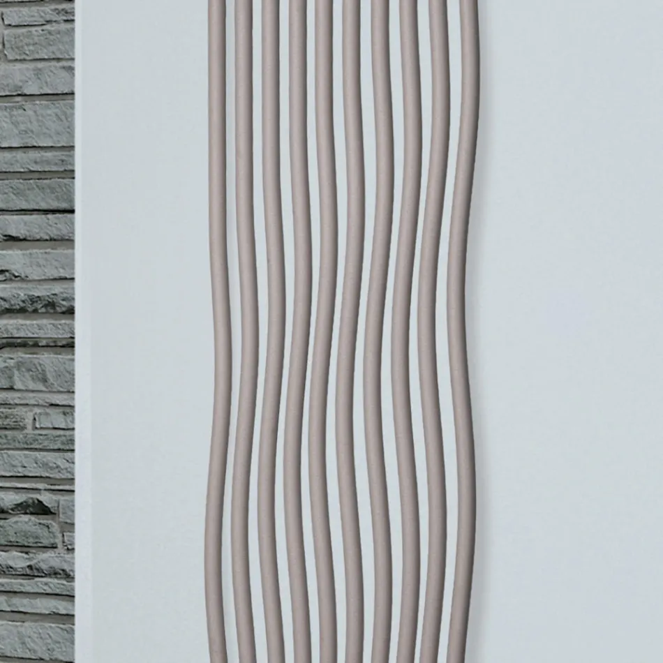 Termoarredo Idraulico con Elementi Verticali Curvati Made in Italy - Ribes Viadurini