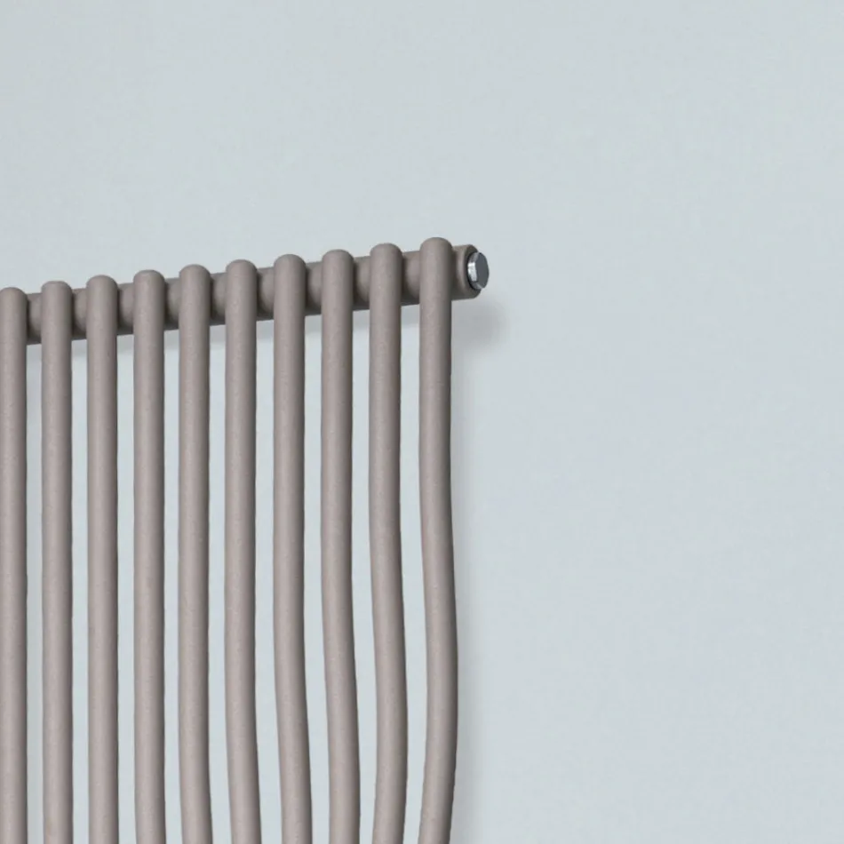 Termoarredo Idraulico con Elementi Verticali Curvati Made in Italy - Ribes Viadurini