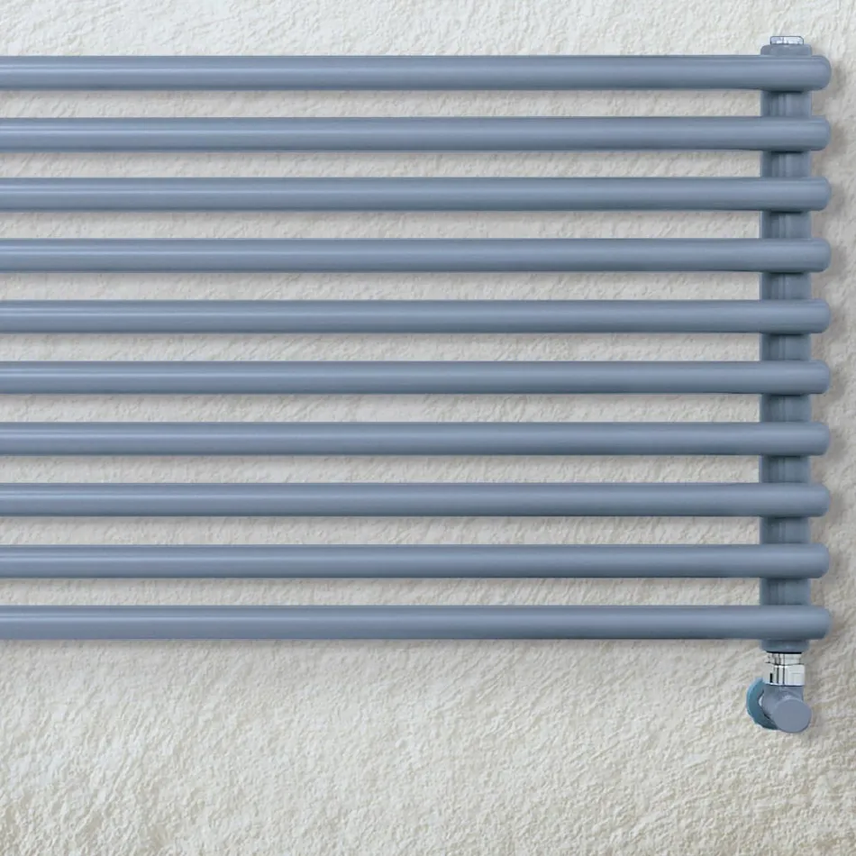 Termoarredo Idraulico con Una Serie di Elementi Orizzontali Made in Italy - Cappello Viadurini