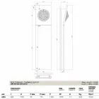Termoarredo idraulico di design con ventilatore Aria by Scirocco H  Viadurini