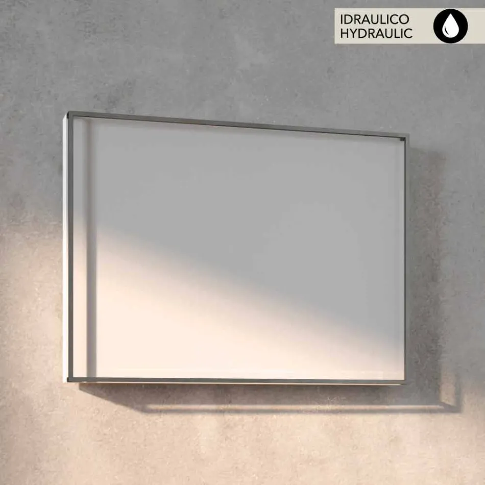 Termoarredo idraulico di design, cover in acciaio, Scirocco H Light Viadurini