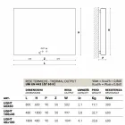 Termoarredo idraulico di design, cover in acciaio, Scirocco H Light Viadurini