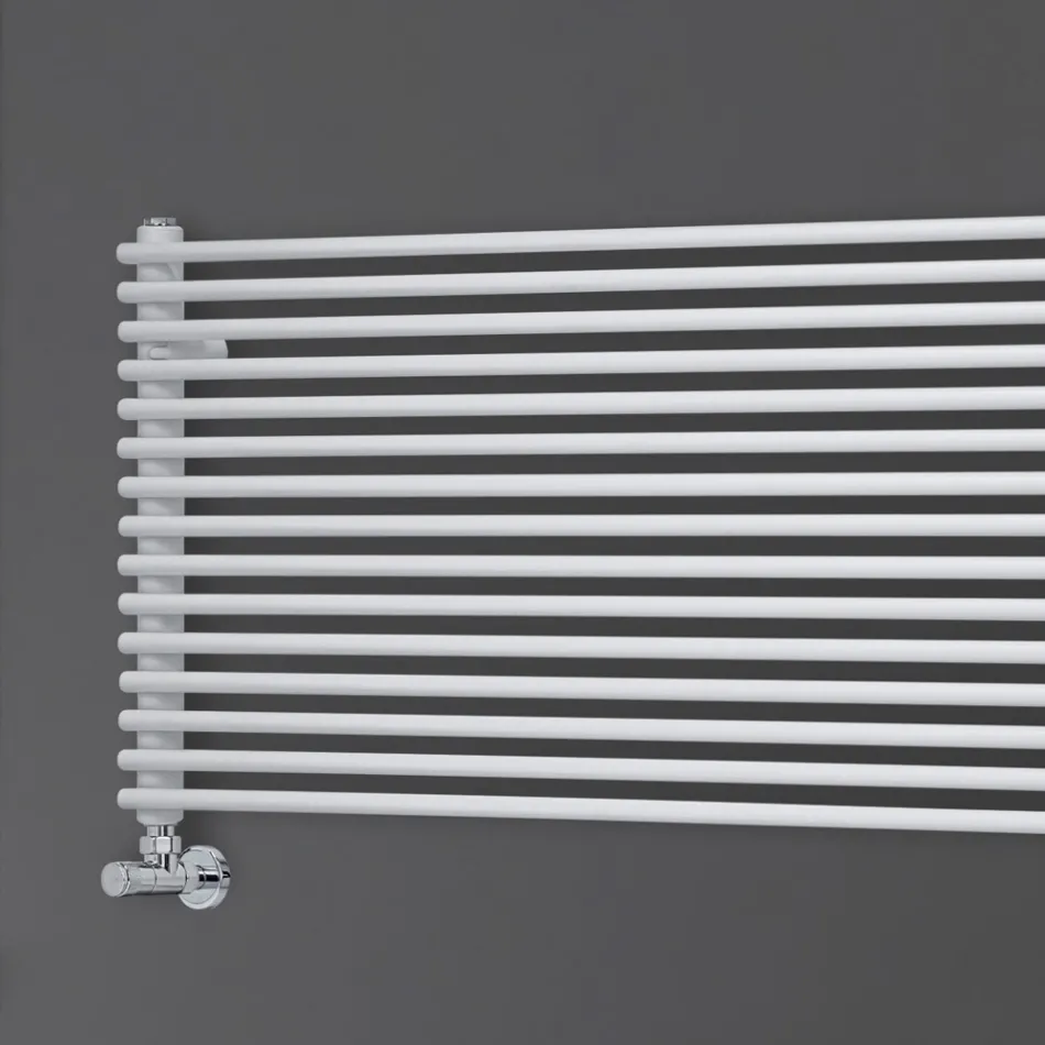 Termoarredo Idraulico in Acciaio con Singola Sezione di Elementi Made in Italy - Cestino Viadurini