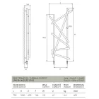 Termoarredo Idraulico in Acciaio con Tubi a Sezione Tonda Made in Italy - Random Viadurini