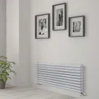 Termoarredo Idraulico in Acciaio Finitura Bianco Puro Made in Italy - Cookies Viadurini
