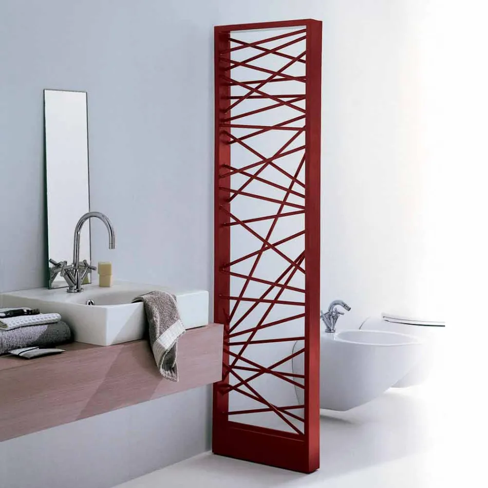 Termoarredo idraulico in acciaio,stile metropolitano Mikado Scirocco H Viadurini