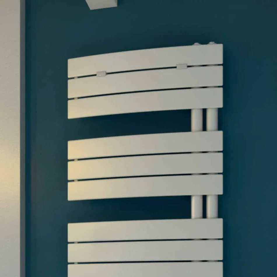 Termoarredo idraulico in acciaio verniciato bianco Sail Scirocco H Viadurini