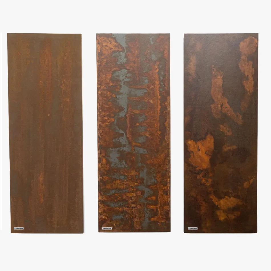 Termoarredo Idraulico in Polvere di Marmo Italiano Effetto Corten - Linee Viadurini
