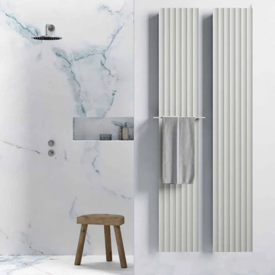 Termoarredo in Alluminio Design Moderno Idraulico a Parete fino 700 W - 100Righe Viadurini