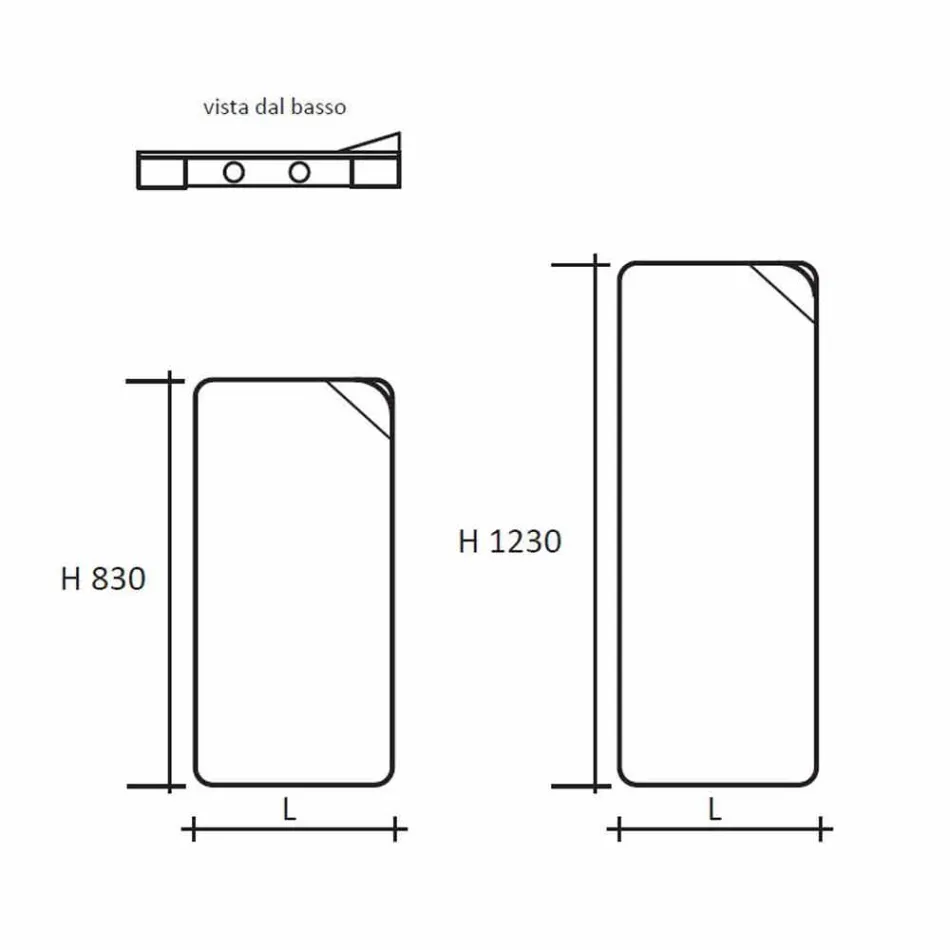 Termoarredo Verticale Design Idraulico in Alluminio Colorato fino a 662 W - Book Viadurini