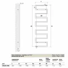 Termoarredo verticale idraulico di design Snake by Scirocco H Viadurini