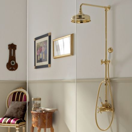 Termostatico Doccia in Ottone, Stile Vintage, Made in Italy – Ursula Viadurini