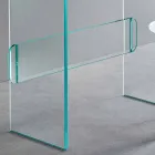 Toeletta da Trucco con Specchio e Cassetto in Vetro 3 Finiture - Salvie Viadurini