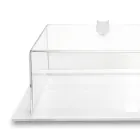 Tortiera Quadrata Plexiglass Trasparente Made in Italy 2 Misure - Crotone Viadurini
