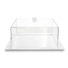 Tortiera Quadrata Plexiglass Trasparente Made in Italy 2 Misure - Crotone Viadurini