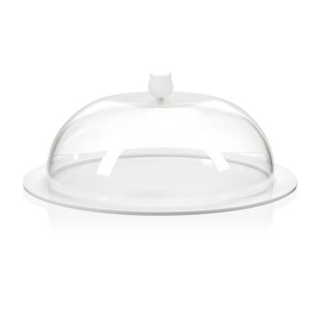 Tortiera Rotonda Plexiglass Trasparente Made in Italy 2 Misure - Crotone Viadurini