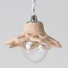 Toscot Apuane lampada a sospensione in terracotta senza rosone Made in Toscana Viadurini
