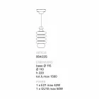 Toscot Battersea lampada a sospensione in ceramica bianca Viadurini