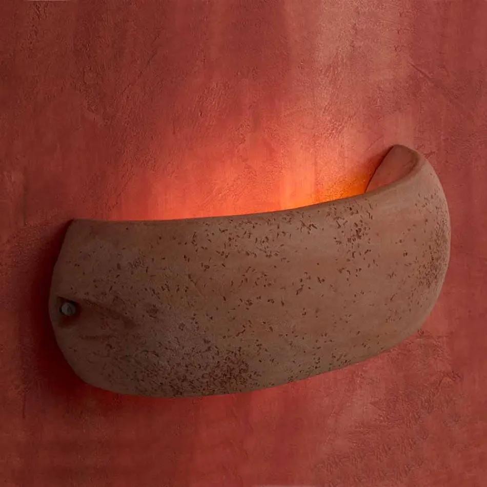 Toscot Castelverde applique esterno/interno in terracotta made Italy Viadurini