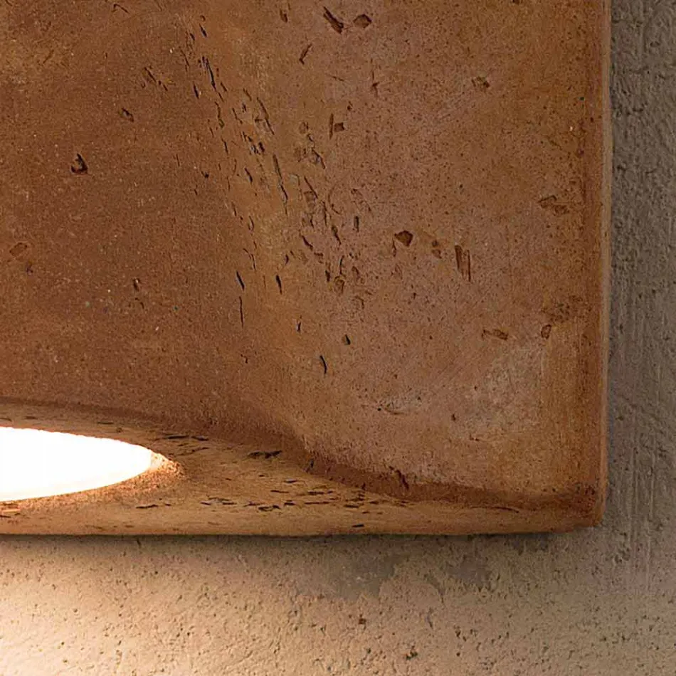 Toscot Lido lampada a muro interno/esterno terracotta made in Italy Viadurini