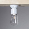 Toscot Novecento plafoniera da soffitto moderna in terracotta e vetro