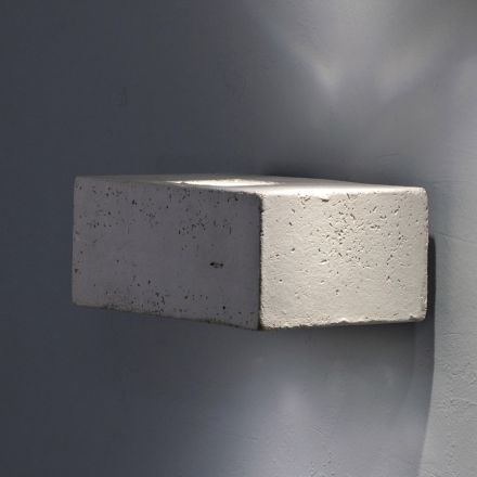 Toscot Smith applique a LED da giardino in terracotta, fatta in Toscana Viadurini
