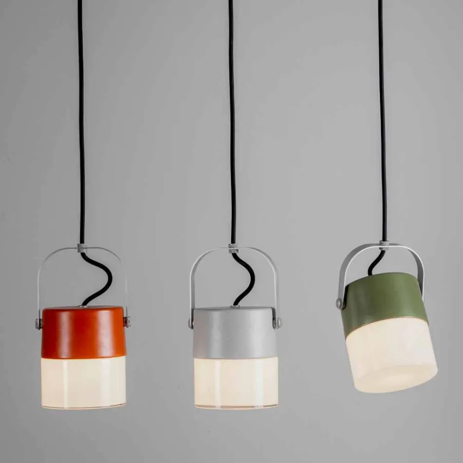 Toscot Swing lampada a sospensione in vetro soffiato made in Toscana Viadurini