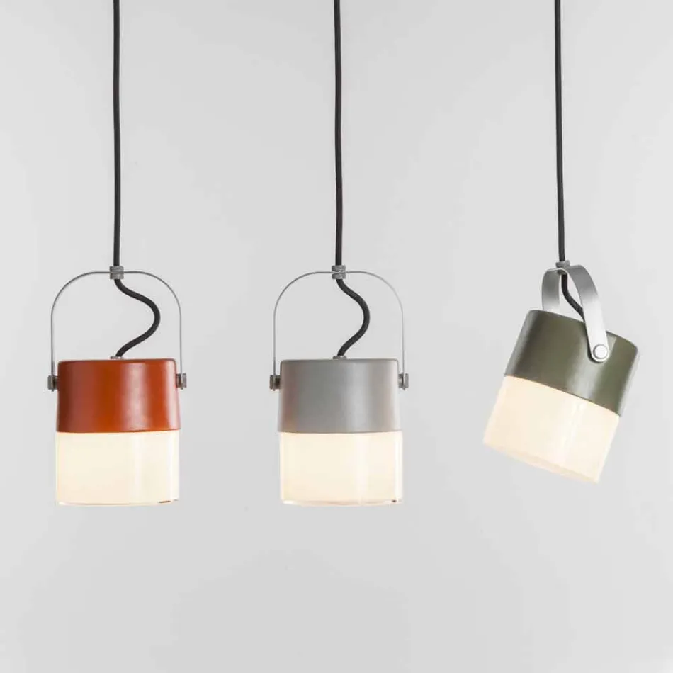 Toscot Swing lampada a sospensione in vetro soffiato made in Toscana Viadurini