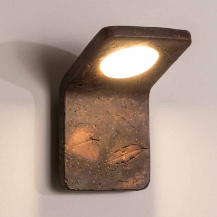 Toscot Vivaldi lampada da muro fatta a mano in terracotta in Italia Viadurini