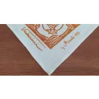 Tovaglia in Lino d’Alto Artigianato con Disegno Stampato a Mano d’Arte Italiana Viadurini
